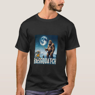 T-shirt Pêche de la basse cool et aventure au clair de lun