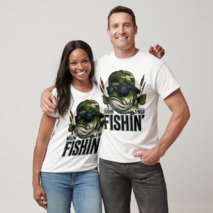 T-shirt Pêche de la basse drôle