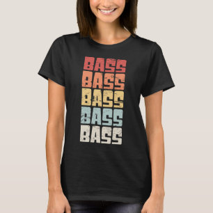 T-shirt Pêche de la basse vintage accroché le week-end