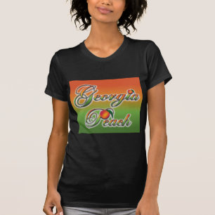 T-shirt Pêche de la Géorgie - Cursive