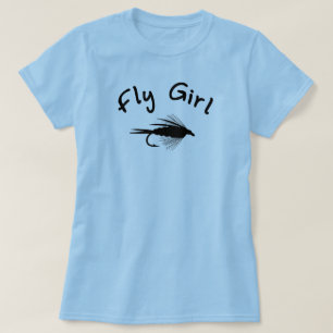 T-SHIRT PÊCHE DE MOUCHE DE FILLE DE MOUCHE