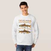 T-shirt Pêche de mouche de Tenkara (Devant entier)