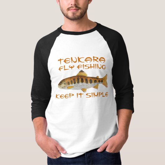 T-shirt Pêche de mouche de Tenkara (Devant)