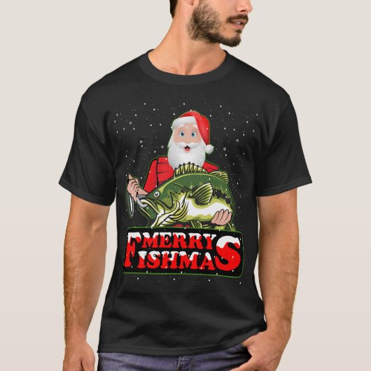 T-shirt Pêche de Noël (Devant)