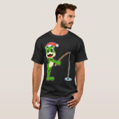 T-shirt Pêche de Noël de la grenouille (Devant entier)