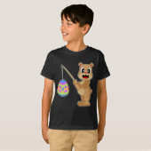 T-shirt Pêche de Pâques à l'ours (Devant entier)