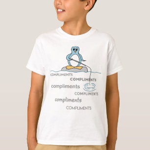 T-shirt Pêche de pingouin pour la métaphore de complimen