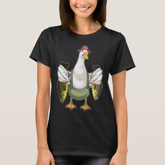 T-shirt Pêche de poisson de canard (Devant)