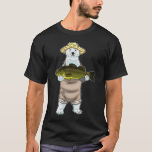 T-shirt Pêche de poisson de l'ours polaire