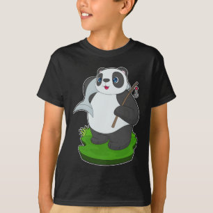 T-shirt Pêche de poisson Panda Fisher