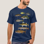 T-shirt Pêche de poisson Walleie Crappie Sunfish Truite ba (Devant)