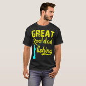 T-shirt Pêche de super papa (Devant entier)