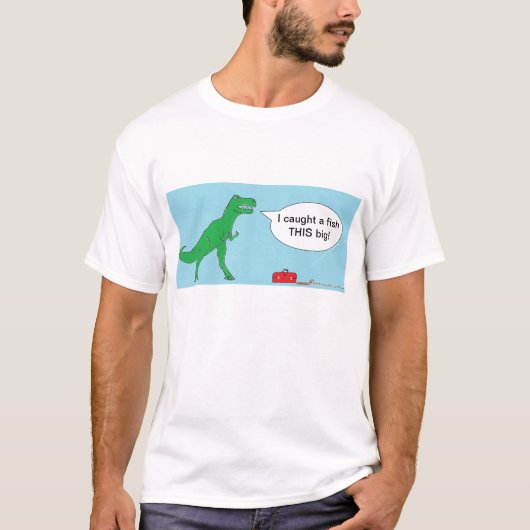 T-shirt Pêche de T-Rex (Devant)