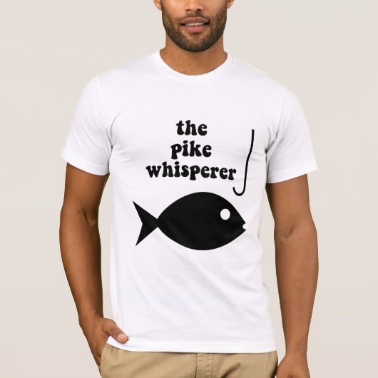 T-shirt pêche de whisperer de brochet (Devant)