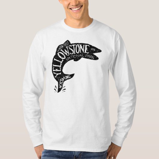 T-shirt Pêche de Yellowstone (Devant)