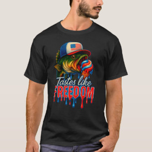 T-shirt Pêche Drapeau Américain Pêche Paresseux DIY Hallow