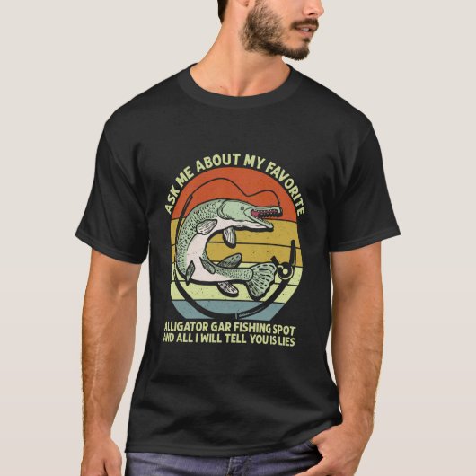 T-shirt Pêche drôle de lépisosté spatule (Devant)