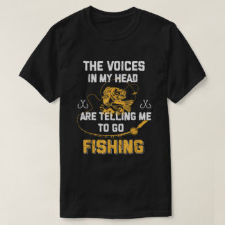T-shirt Pêche Drôle Pêcheur Les Voix dans ma tête