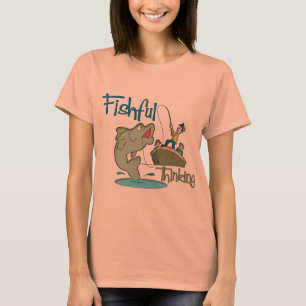 T-shirt Pêche drôle - pensée de Fishful