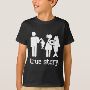 T-shirt Pêche drôle pour hommes femmes histoire vraie pêch