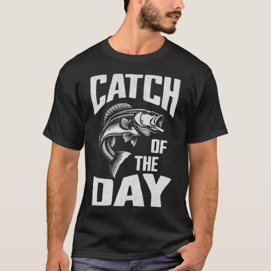 T-shirt Pêche du jour (Devant)