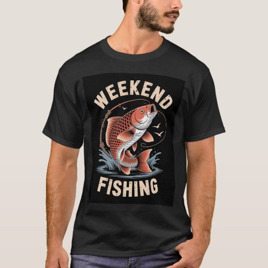 T-shirt Pêche du week-end (Devant)