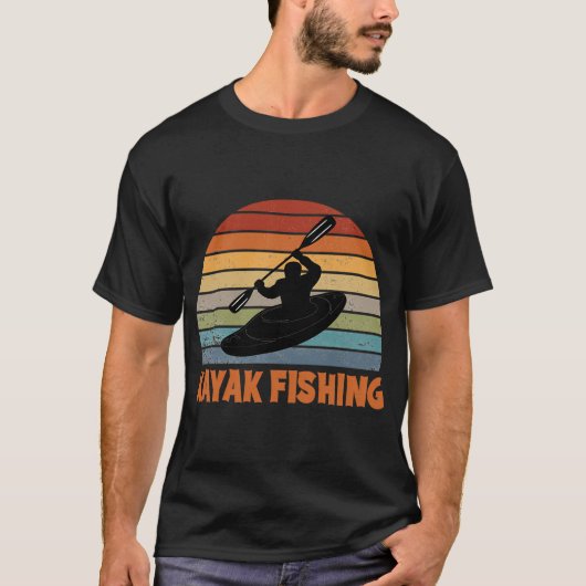 T-shirt Pêche en kayak (Devant)