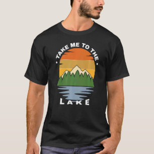 T-shirt Pêche en lac Camping en plein air Père et fils