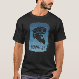 T-shirt Pêche est la vie profonde bateau de mer Ice Pêcheu
