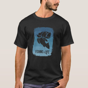 T-shirt Pêche est la vie profonde bateau de mer Ice Pêcheu