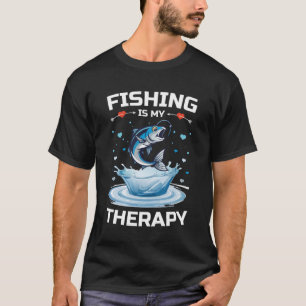 T-shirt Pêche Est Mon Thérapie, Pêcheur Drôle, Pêche