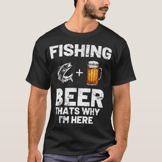 T-shirt Pêche et bière (Devant)