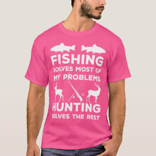 T-shirt Pêche Et Chasse Drôle Humour Chasseur Cool Christ
