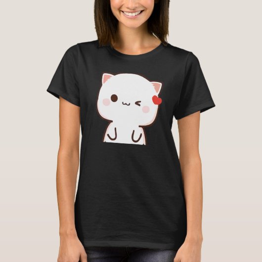 T-shirt Pêche Et Chat Goma Mochi (Devant)