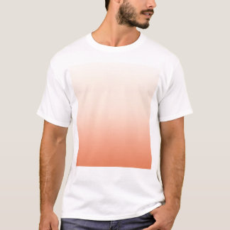T-shirt Pêche et crème