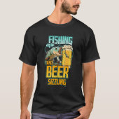 T-shirt Pêche Et Pêche À La Petite Bière Pêcheur Dit F (Devant)