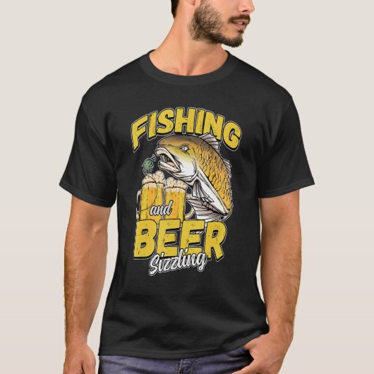 T-shirt Pêche Et Pêche À La Petite Bière Pêcheur Dit F (Devant)