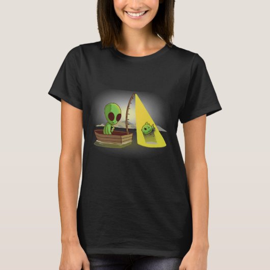 T-shirt Pêche extraterrestre (Devant)