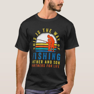 T-shirt Pêche Fils Père Pêche Amis Fils Papa Pêche