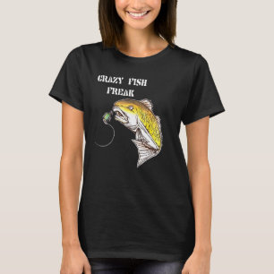 T-shirt Pêche fou Freak Poisson Bait Hobby Sports