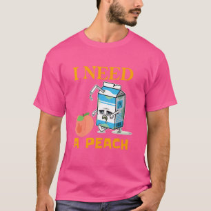 T-shirt Pêche Fruit J'Ai Besoin De Pêche Dit