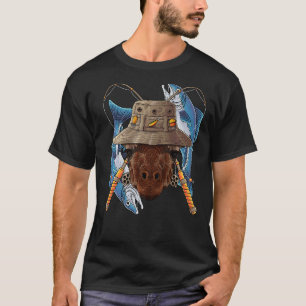T-shirt Pêche Giraffe Extérieur Pêcheur Animal Cute Mouche