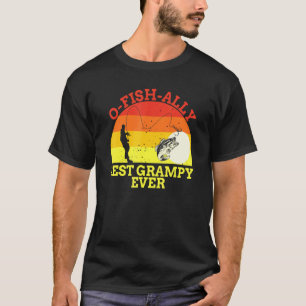 T-shirt Pêche Grampy Pêcheur Meilleur Papa Jamais Fish Man