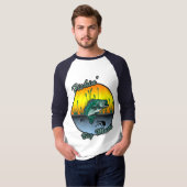 T-shirt Pêche Grosse Bouche Chemises de pêche (Devant entier)