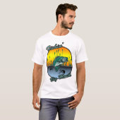 T-shirt Pêche Grosse Bouche Chemises de pêche (Devant entier)