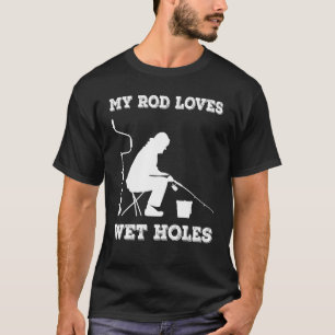 T-shirt Pêche hivernale sur glace My Rod Lots humides pour