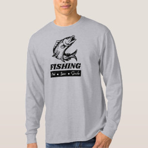 T-shirt Pêche, Hochet, Ligne, Sourire