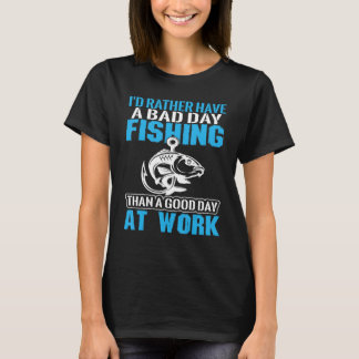 T-shirt Pêche Hommes JE PRÉFÈRE PÊCHER AU TRAVAIL