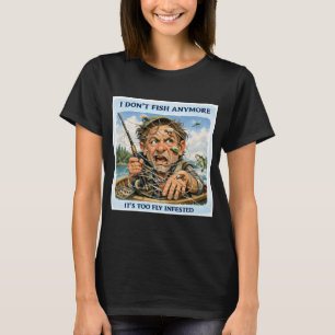 T-shirt Pêche infestée de mouches