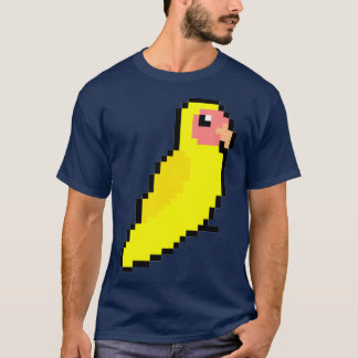 T-shirt Pêche Jaune face Lovebird